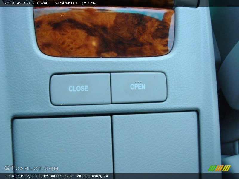 Crystal White / Light Gray 2008 Lexus RX 350 AWD