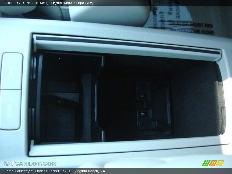 Crystal White / Light Gray 2008 Lexus RX 350 AWD