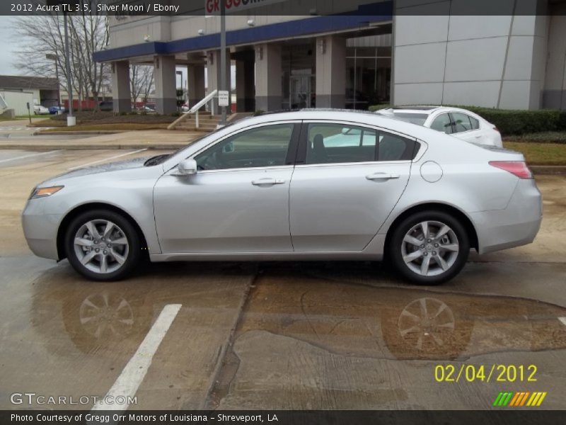 Silver Moon / Ebony 2012 Acura TL 3.5