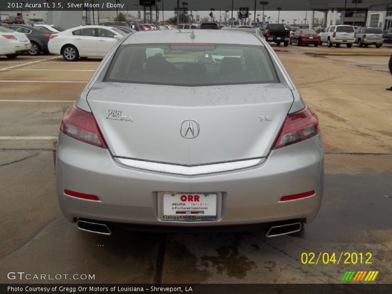 Silver Moon / Ebony 2012 Acura TL 3.5