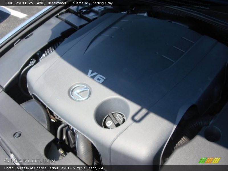 Breakwater Blue Metallic / Sterling Gray 2008 Lexus IS 250 AWD