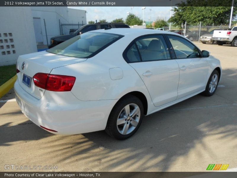 Candy White / Cornsilk Beige 2012 Volkswagen Jetta TDI Sedan