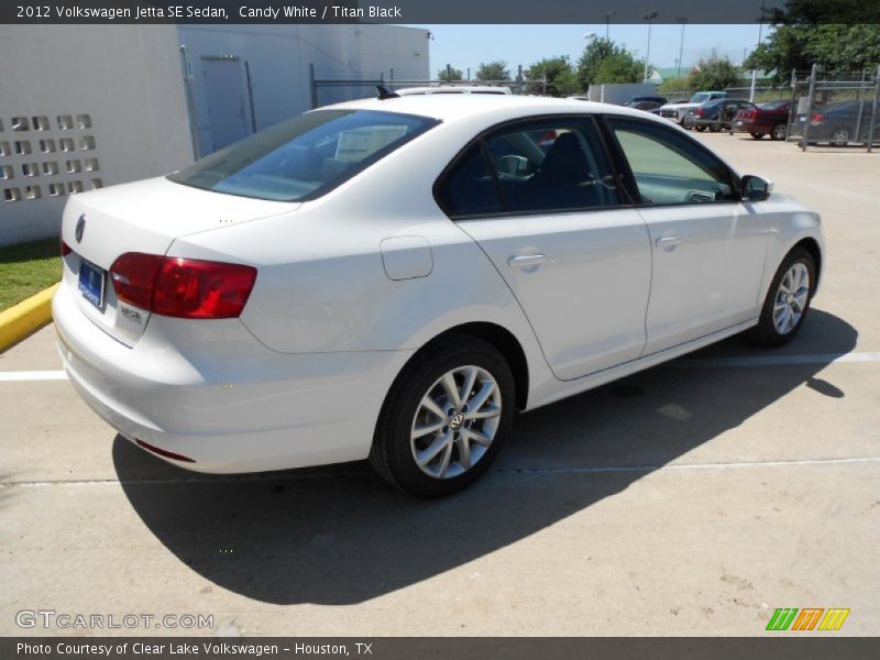 Candy White / Titan Black 2012 Volkswagen Jetta SE Sedan