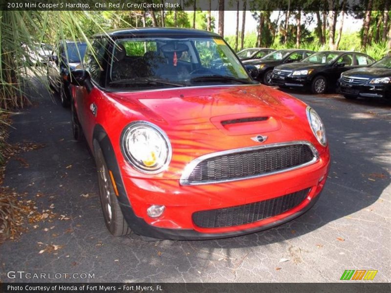 Chili Red / Grey/Carbon Black 2010 Mini Cooper S Hardtop