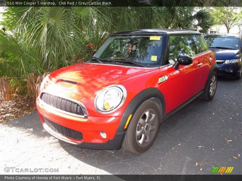 Chili Red / Grey/Carbon Black 2010 Mini Cooper S Hardtop