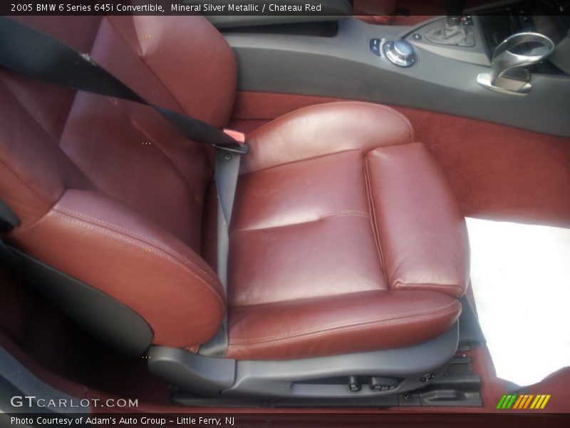 Mineral Silver Metallic / Chateau Red 2005 BMW 6 Series 645i Convertible