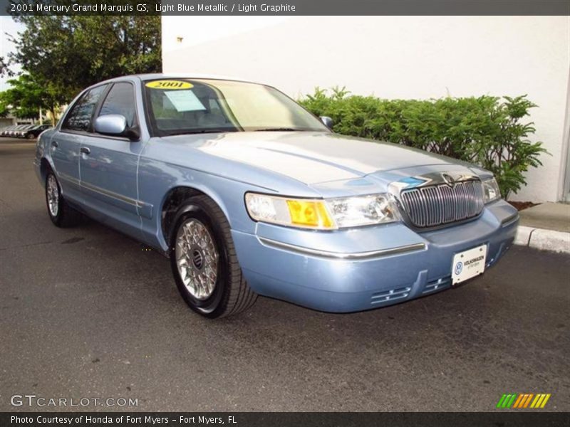 Light Blue Metallic / Light Graphite 2001 Mercury Grand Marquis GS