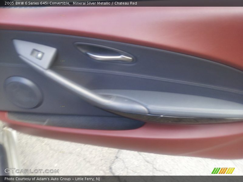Mineral Silver Metallic / Chateau Red 2005 BMW 6 Series 645i Convertible