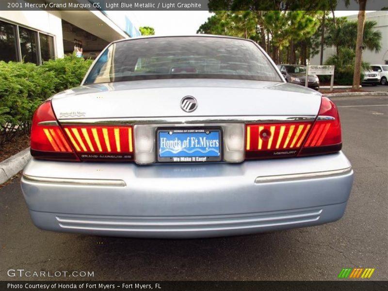 Light Blue Metallic / Light Graphite 2001 Mercury Grand Marquis GS