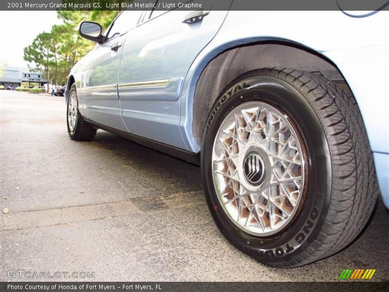 Light Blue Metallic / Light Graphite 2001 Mercury Grand Marquis GS