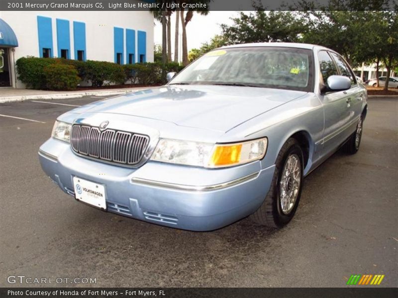 Light Blue Metallic / Light Graphite 2001 Mercury Grand Marquis GS