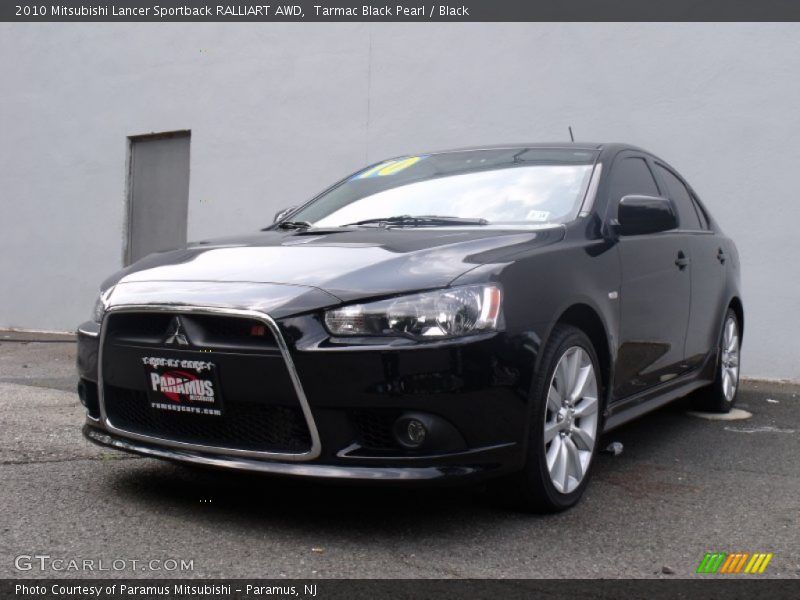 Tarmac Black Pearl / Black 2010 Mitsubishi Lancer Sportback RALLIART AWD