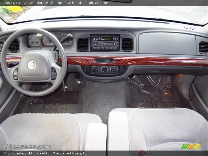 Light Blue Metallic / Light Graphite 2001 Mercury Grand Marquis GS