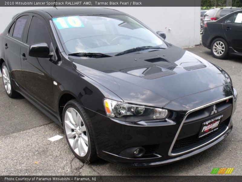 Tarmac Black Pearl / Black 2010 Mitsubishi Lancer Sportback RALLIART AWD