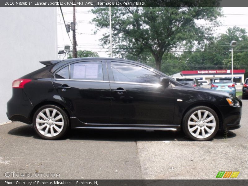 Tarmac Black Pearl / Black 2010 Mitsubishi Lancer Sportback RALLIART AWD