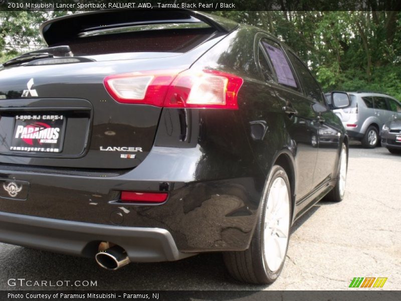 Tarmac Black Pearl / Black 2010 Mitsubishi Lancer Sportback RALLIART AWD