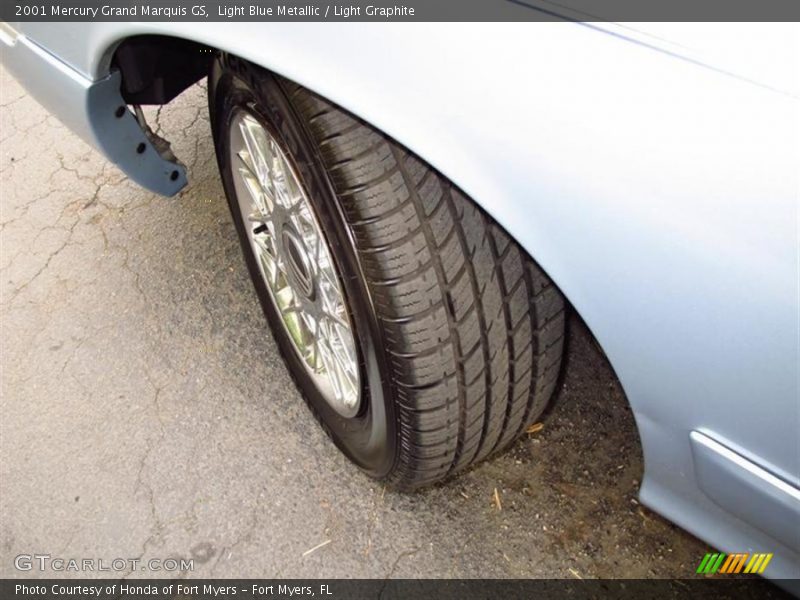 Light Blue Metallic / Light Graphite 2001 Mercury Grand Marquis GS