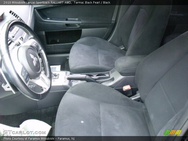 Tarmac Black Pearl / Black 2010 Mitsubishi Lancer Sportback RALLIART AWD