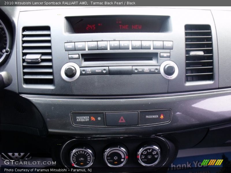 Tarmac Black Pearl / Black 2010 Mitsubishi Lancer Sportback RALLIART AWD