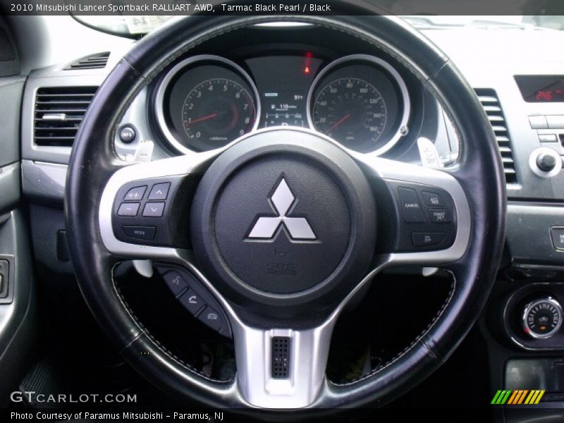 Tarmac Black Pearl / Black 2010 Mitsubishi Lancer Sportback RALLIART AWD