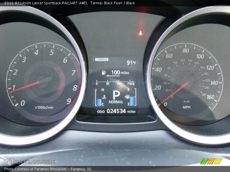 Tarmac Black Pearl / Black 2010 Mitsubishi Lancer Sportback RALLIART AWD