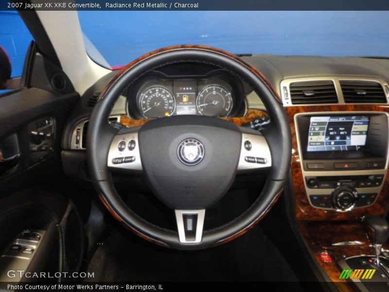 Radiance Red Metallic / Charcoal 2007 Jaguar XK XK8 Convertible
