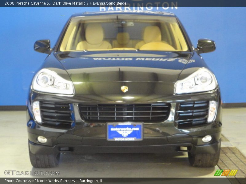 Dark Olive Metallic / Havanna/Sand Beige 2008 Porsche Cayenne S