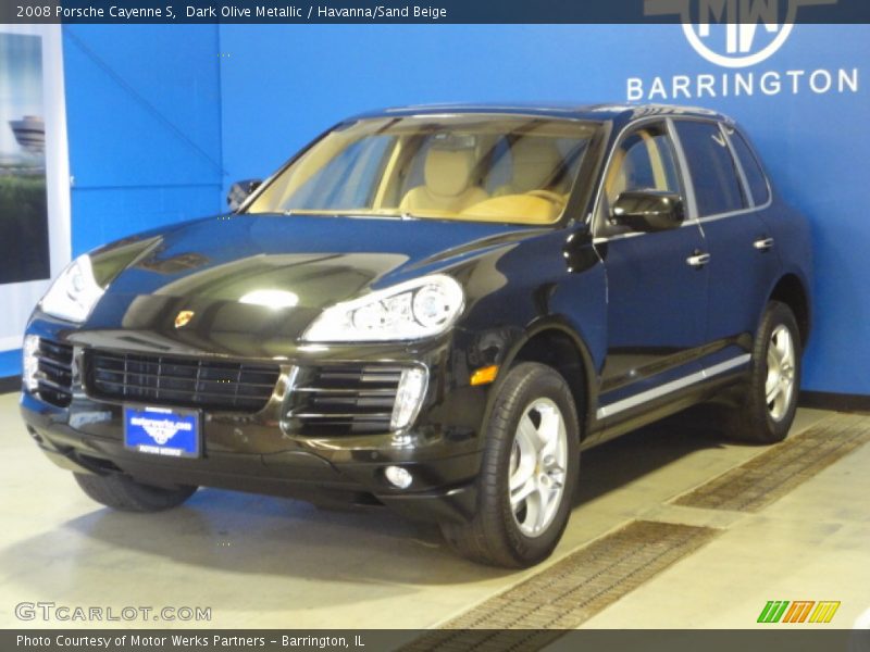 Dark Olive Metallic / Havanna/Sand Beige 2008 Porsche Cayenne S