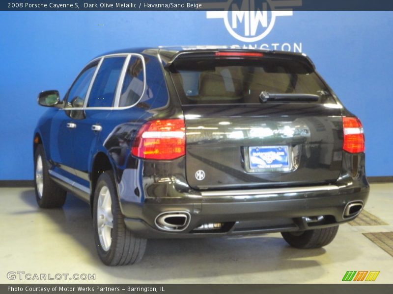 Dark Olive Metallic / Havanna/Sand Beige 2008 Porsche Cayenne S