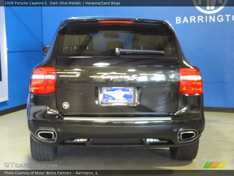 Dark Olive Metallic / Havanna/Sand Beige 2008 Porsche Cayenne S