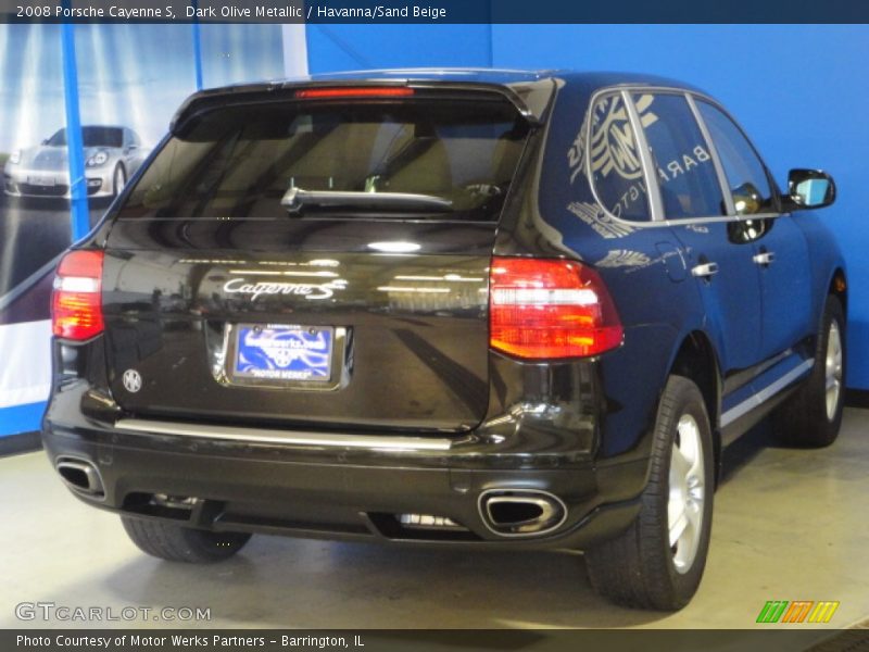Dark Olive Metallic / Havanna/Sand Beige 2008 Porsche Cayenne S