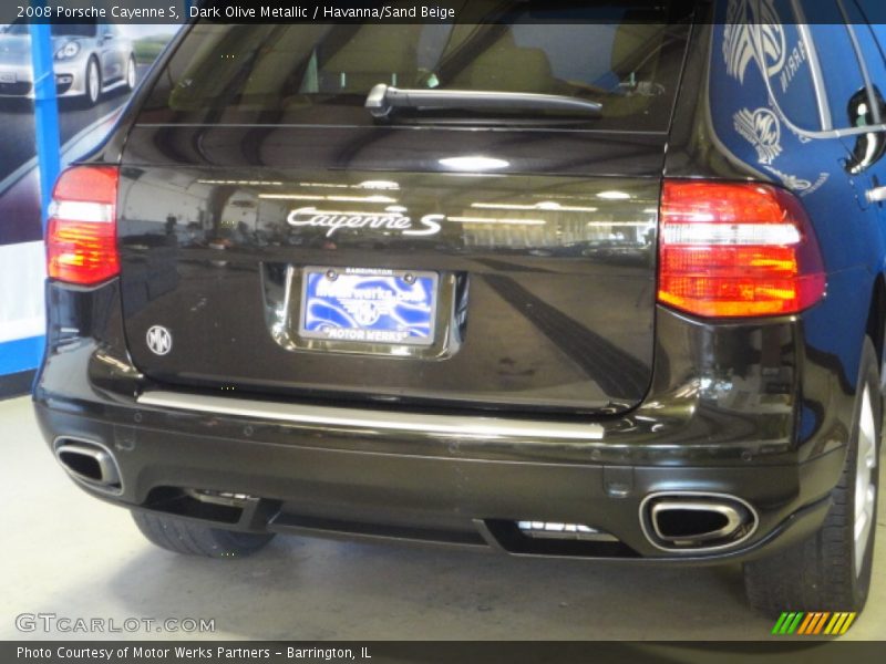 Dark Olive Metallic / Havanna/Sand Beige 2008 Porsche Cayenne S