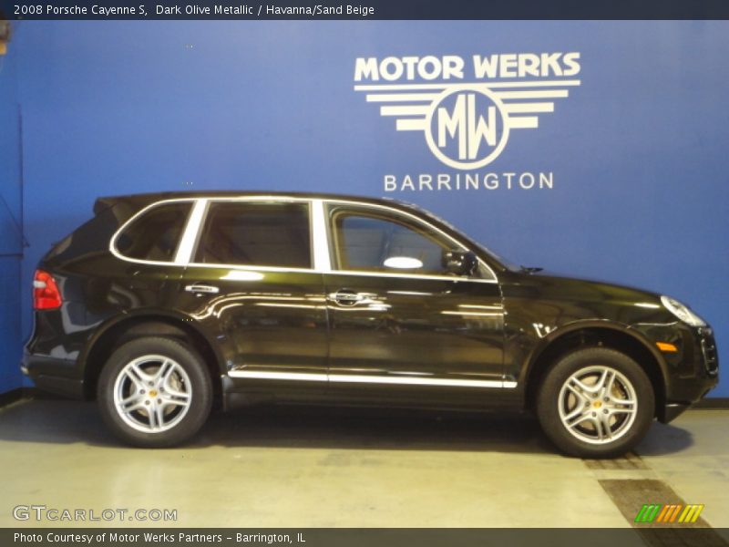 Dark Olive Metallic / Havanna/Sand Beige 2008 Porsche Cayenne S