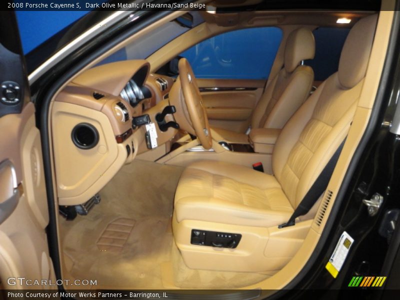 Dark Olive Metallic / Havanna/Sand Beige 2008 Porsche Cayenne S