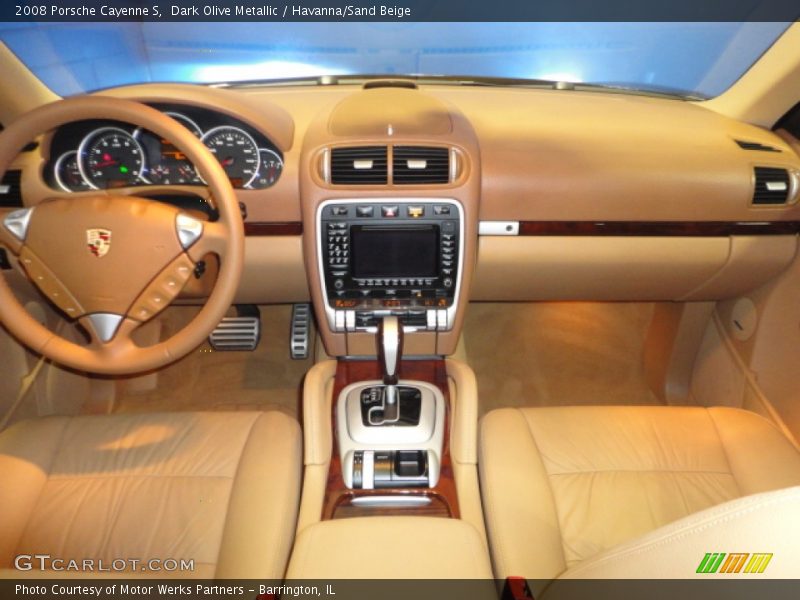 Dark Olive Metallic / Havanna/Sand Beige 2008 Porsche Cayenne S
