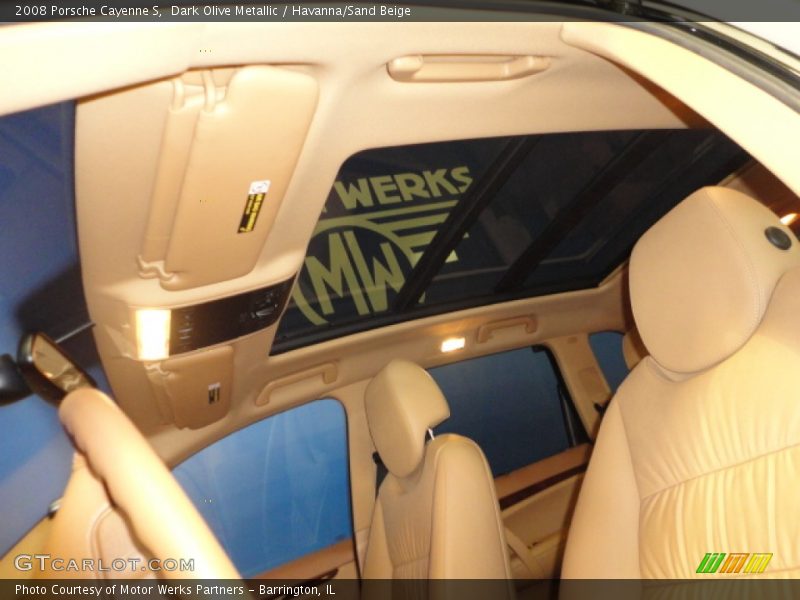 Dark Olive Metallic / Havanna/Sand Beige 2008 Porsche Cayenne S