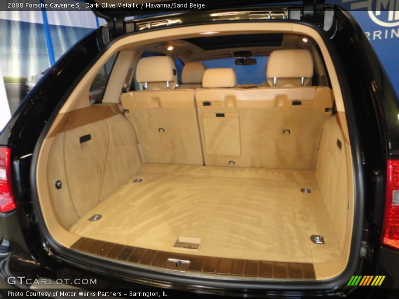 Dark Olive Metallic / Havanna/Sand Beige 2008 Porsche Cayenne S