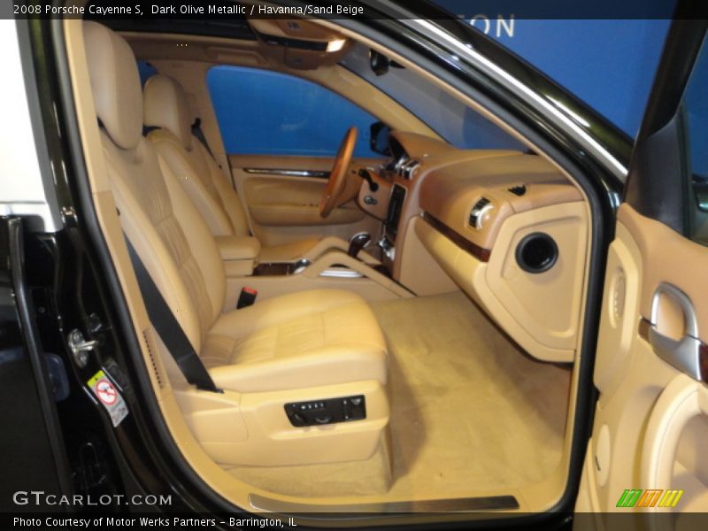 Dark Olive Metallic / Havanna/Sand Beige 2008 Porsche Cayenne S
