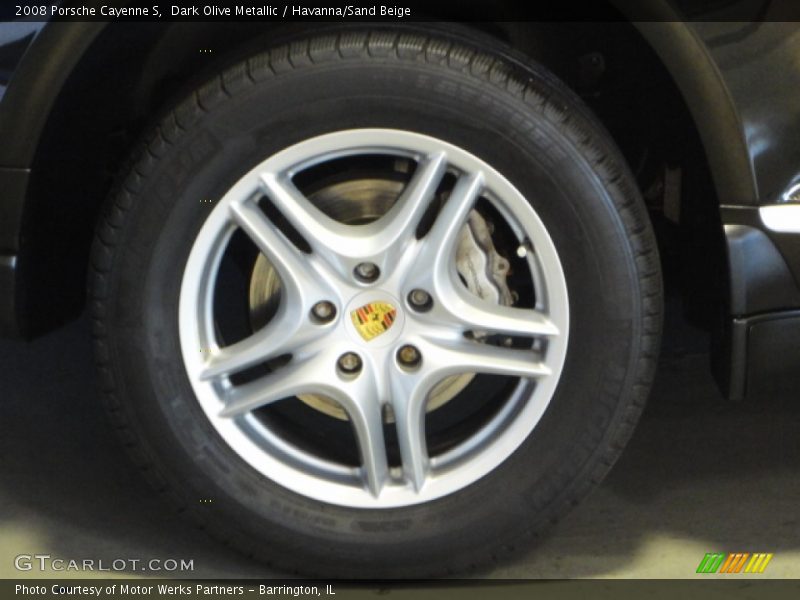Dark Olive Metallic / Havanna/Sand Beige 2008 Porsche Cayenne S