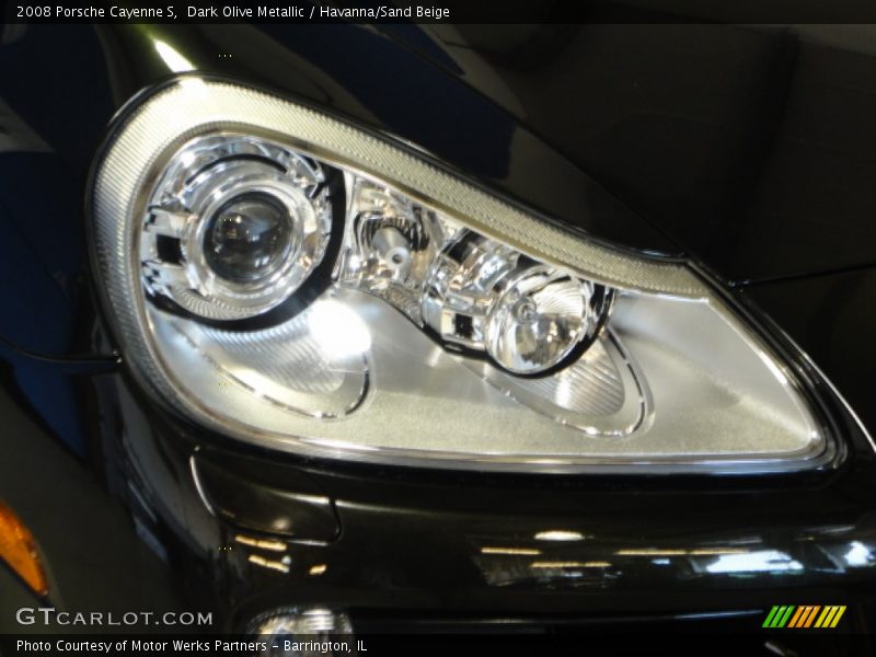 Dark Olive Metallic / Havanna/Sand Beige 2008 Porsche Cayenne S