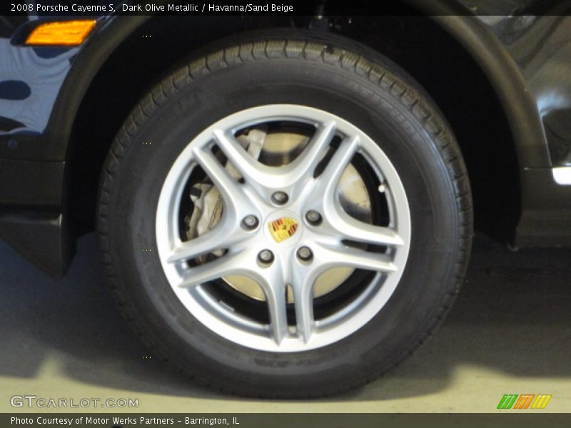 Dark Olive Metallic / Havanna/Sand Beige 2008 Porsche Cayenne S