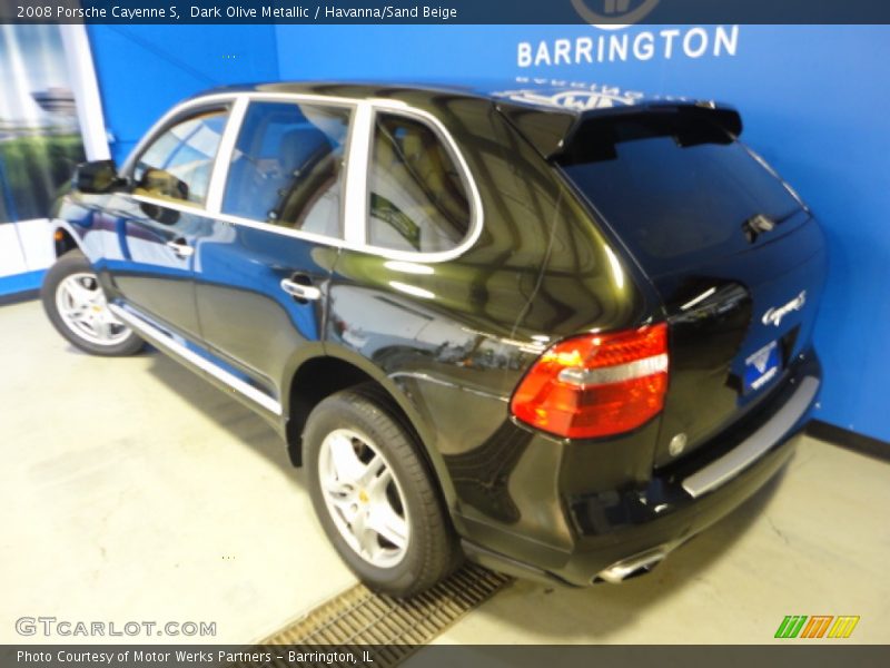 Dark Olive Metallic / Havanna/Sand Beige 2008 Porsche Cayenne S