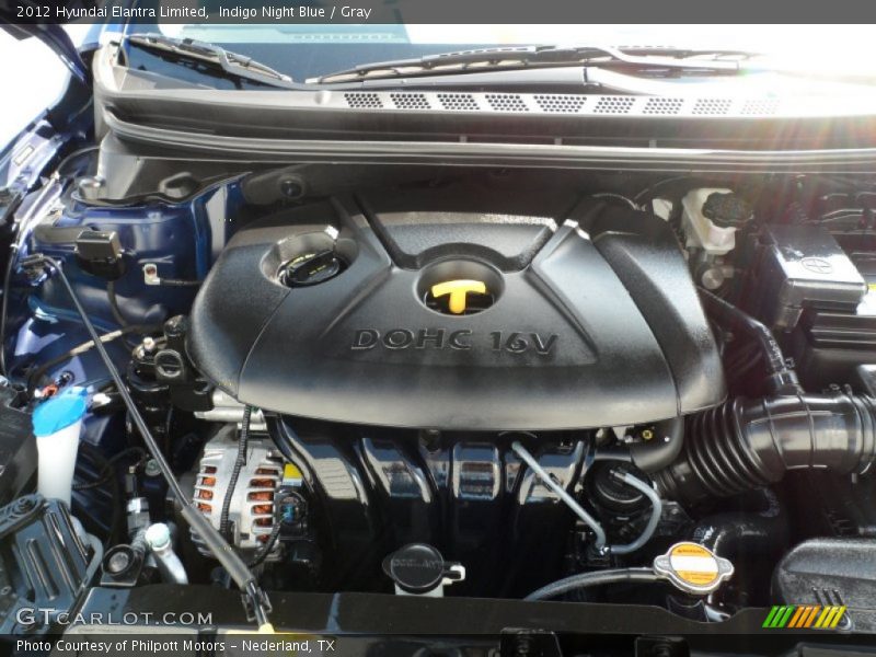  2012 Elantra Limited Engine - 2.0 Liter DOHC 16-Valve D-CVVT 4 Cylinder