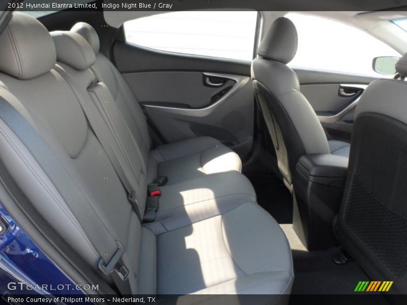 Indigo Night Blue / Gray 2012 Hyundai Elantra Limited