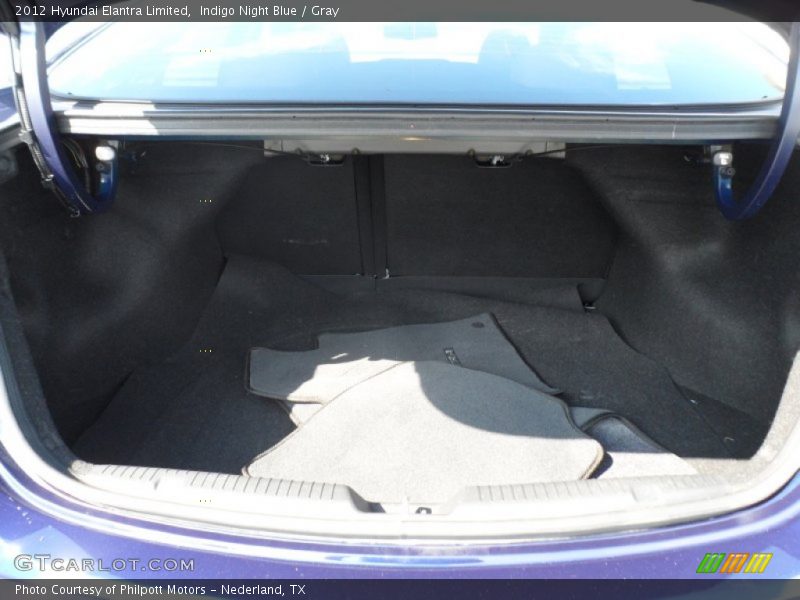 Indigo Night Blue / Gray 2012 Hyundai Elantra Limited