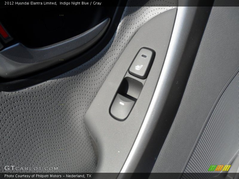 Indigo Night Blue / Gray 2012 Hyundai Elantra Limited