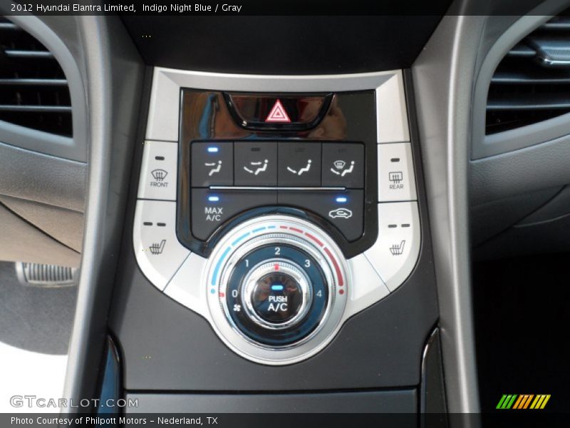 Controls of 2012 Elantra Limited