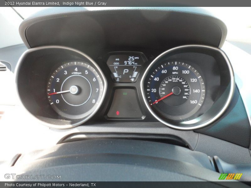  2012 Elantra Limited Limited Gauges