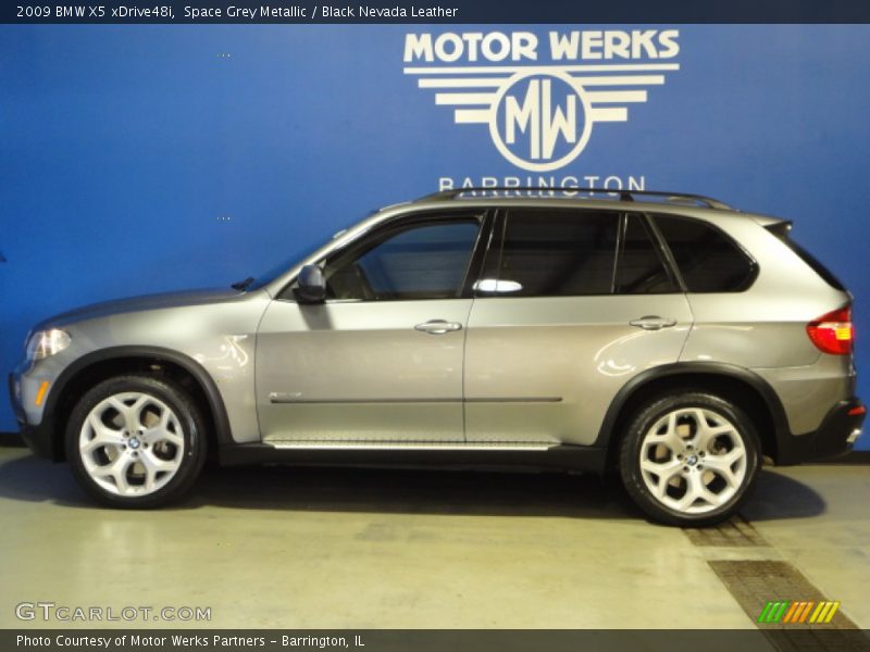 Space Grey Metallic / Black Nevada Leather 2009 BMW X5 xDrive48i