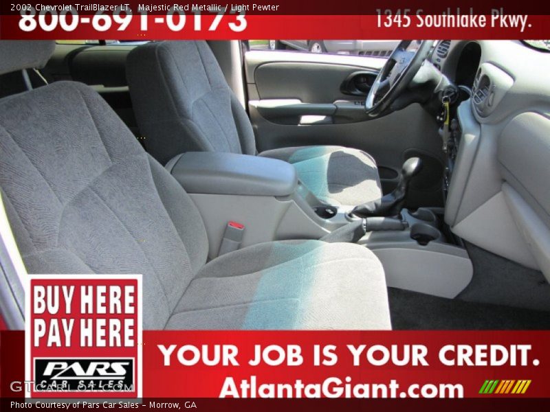 Majestic Red Metallic / Light Pewter 2002 Chevrolet TrailBlazer LT